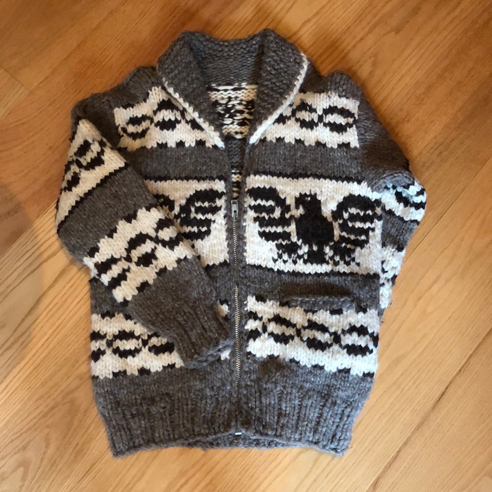 Men’s large Cowichen wool sweater